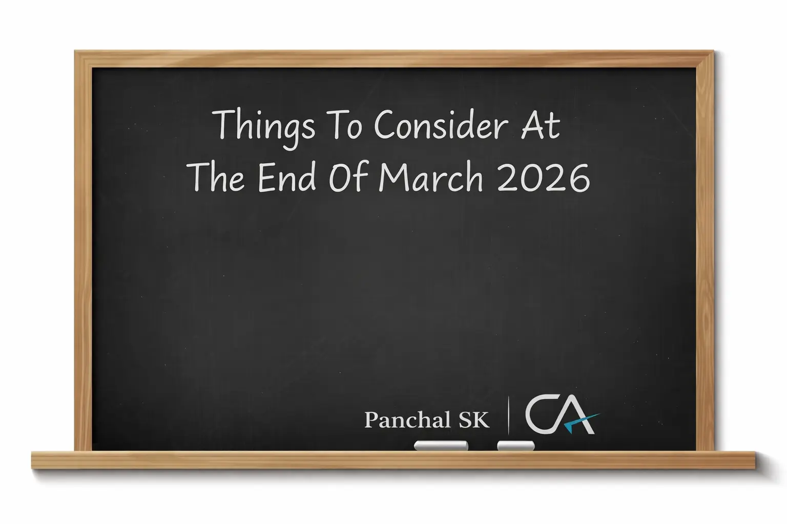Things to consider at the end of march