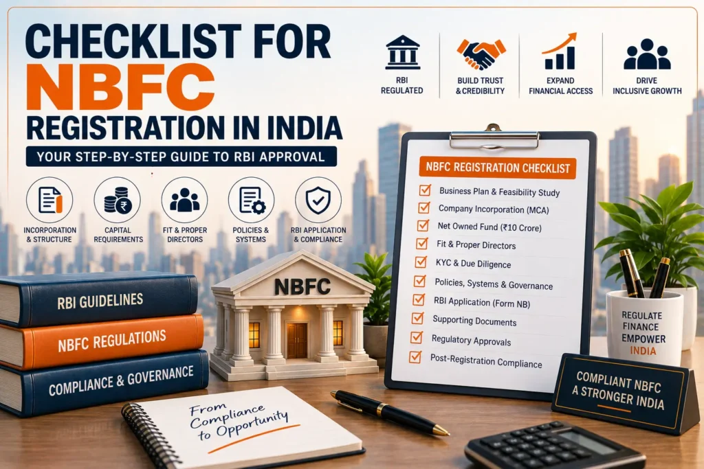 Checklist for nbfc registration